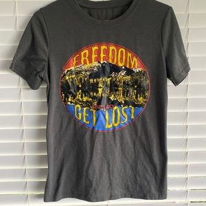 “Let’s get lost” outdoorsy graphic tee shirt